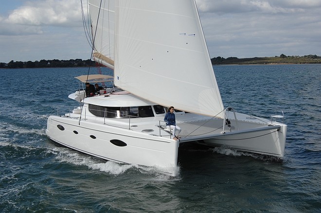 Fountaine Pajot Salina48 Evolution sails beautifully along the coast and out on the wide blue ocean - Multihull Solutions: © Multihull Solutions http://www.multihullsolutions.com.au/